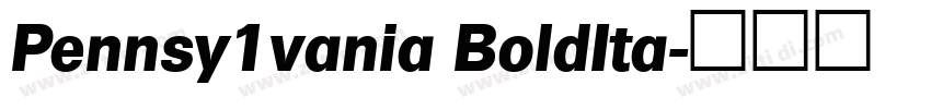 Pennsy1vania BoldIta字体转换